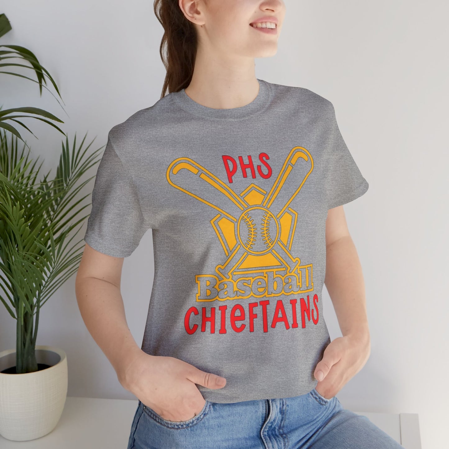 PHS Baseball Bella & Canvas Unisex Jersey Short Sleeve Tee