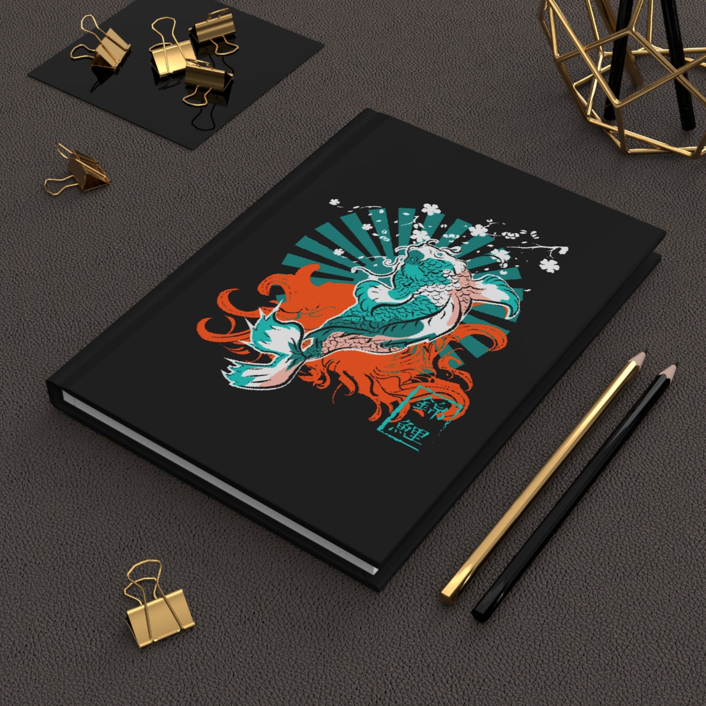 Koi Fish Hardcover Journal Matte