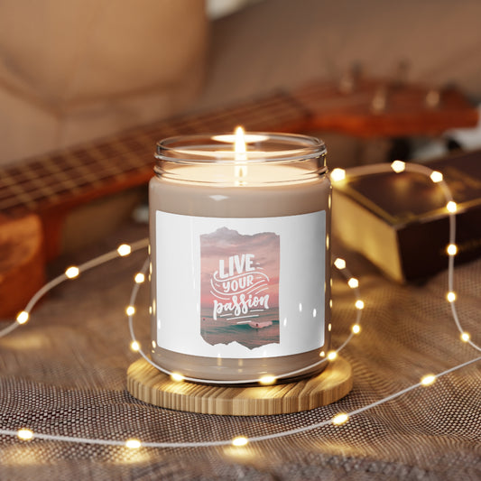 Live Your Passion Scented Soy Candle, 9oz