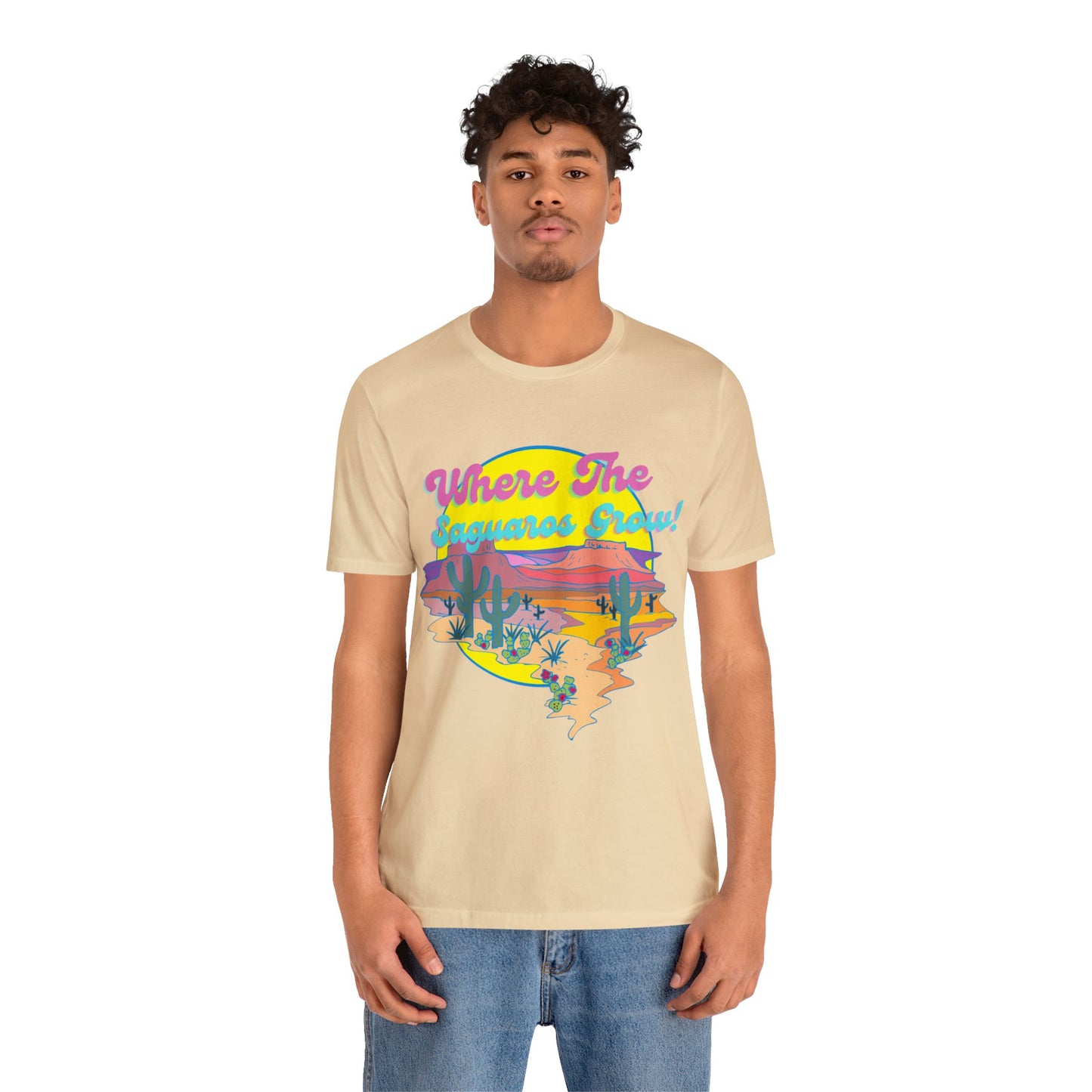 Where The Saguaros Grow Unisex Jersey Short Sleeve Tee