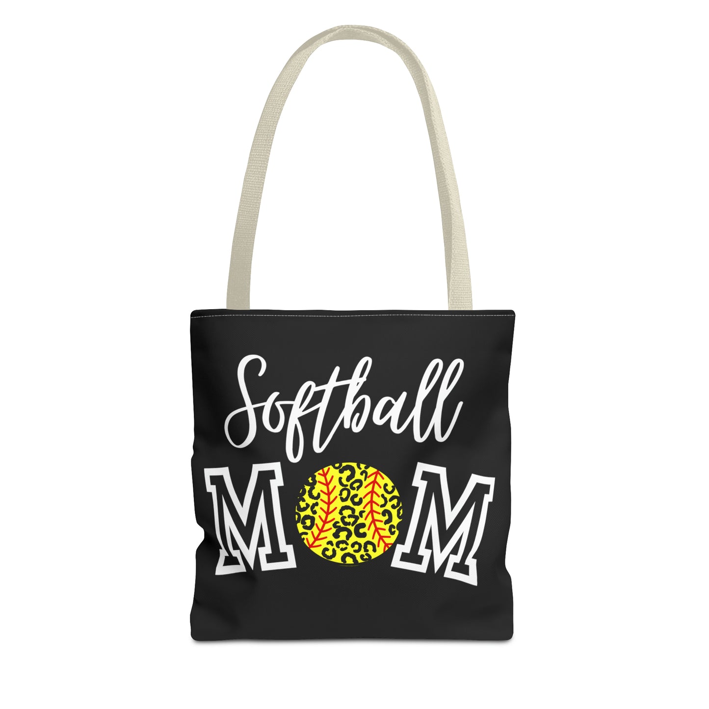 Softball Cheetah Mom Tote Bag (AOP)