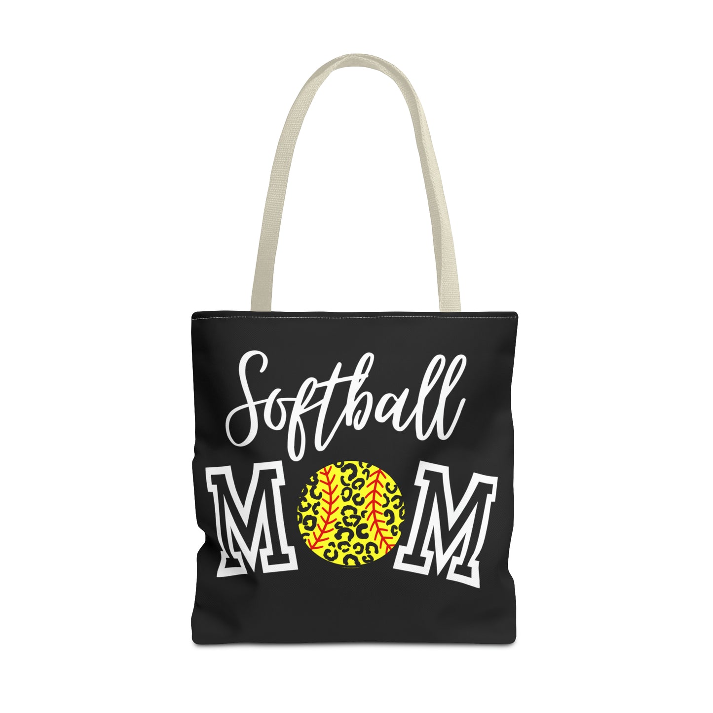 Softball Cheetah Mom Tote Bag (AOP)