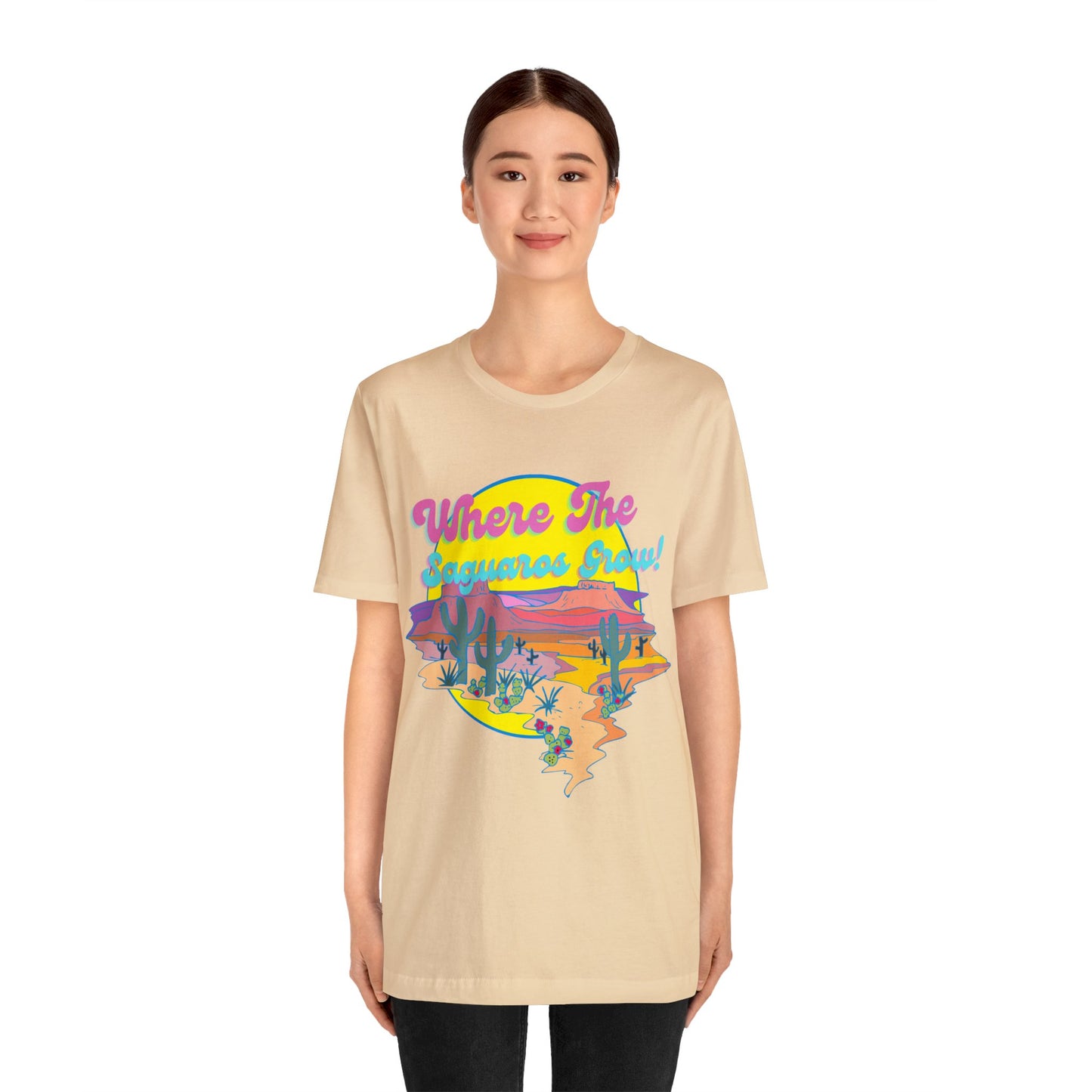 Where The Saguaros Grow Unisex Jersey Short Sleeve Tee