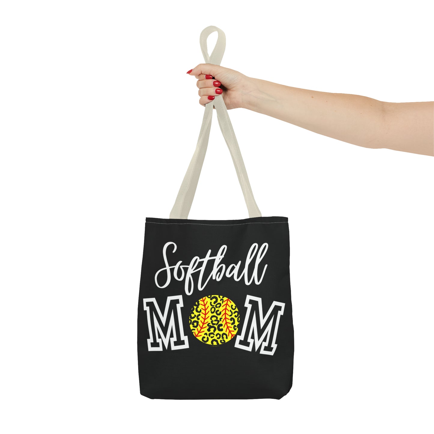 Softball Cheetah Mom Tote Bag (AOP)