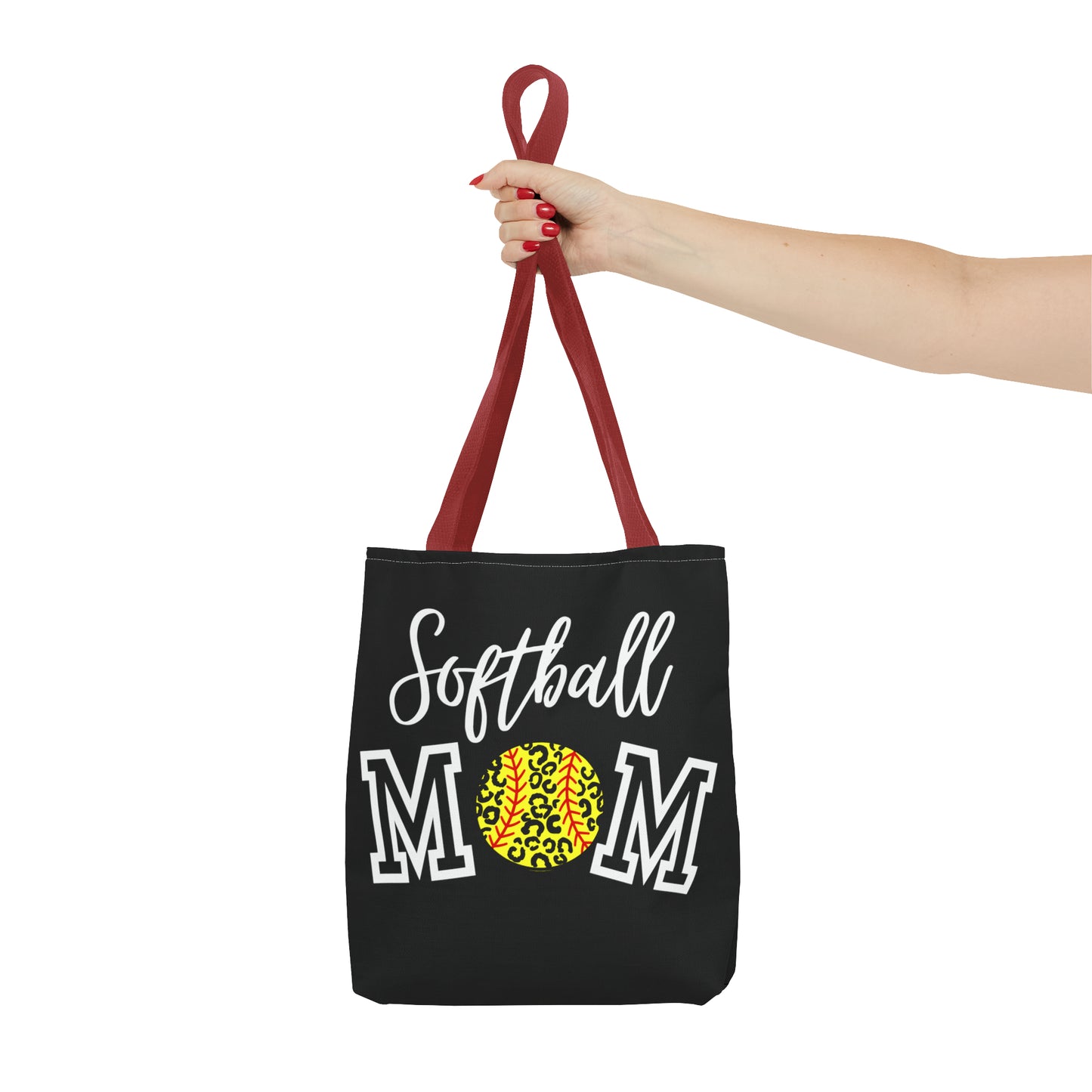 Softball Cheetah Mom Tote Bag (AOP)