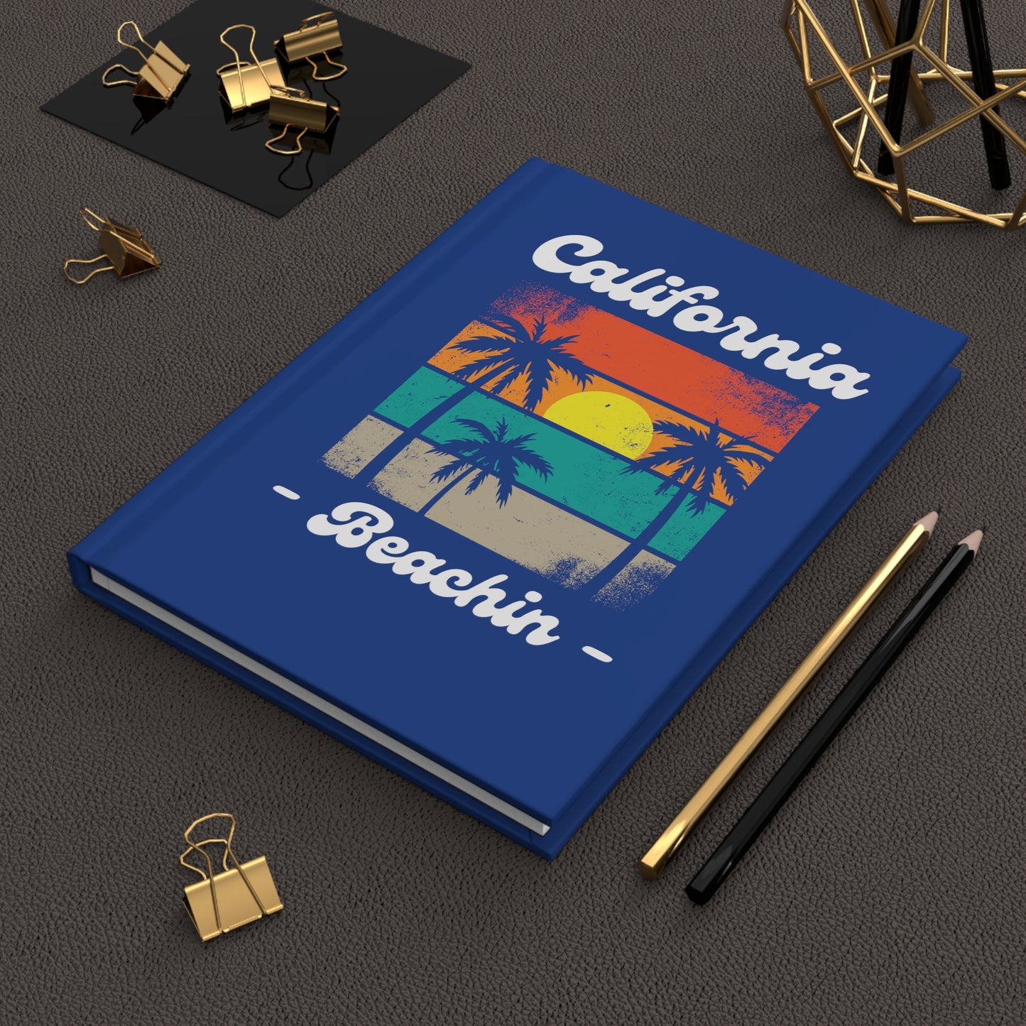 California Beachin' Hardcover Journal Matte