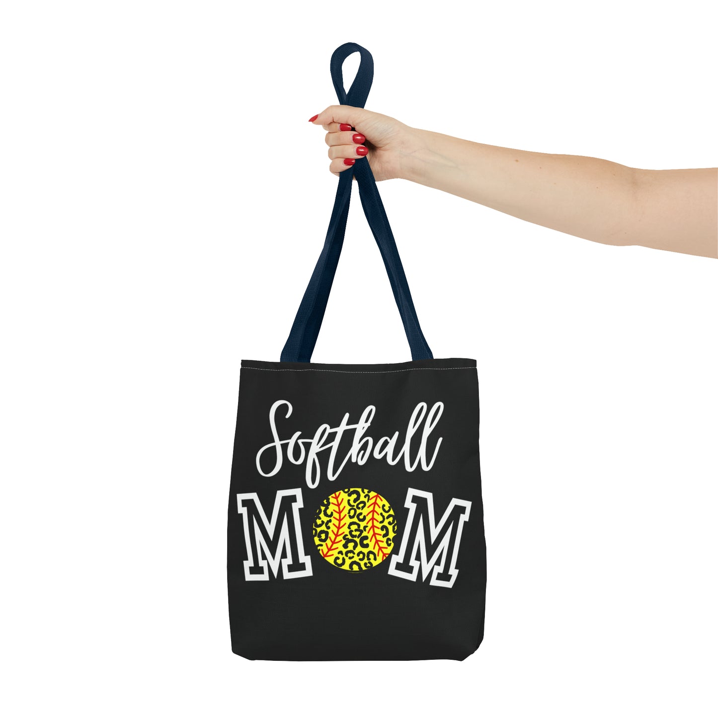 Softball Cheetah Mom Tote Bag (AOP)