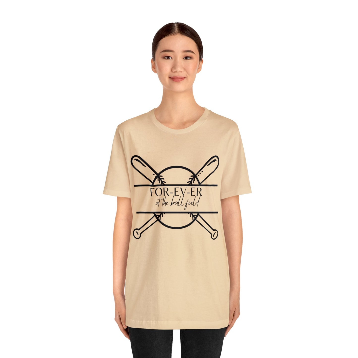 For-EV-ER at the Ball Field Bella & Canvas Unisex Jersey Short Sleeve Tee