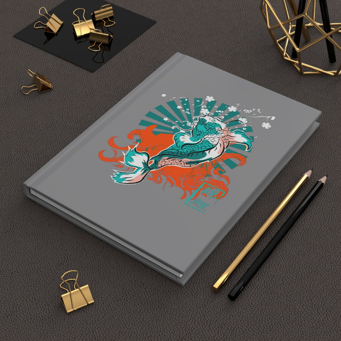 Koi Fish Hardcover Journal Matte