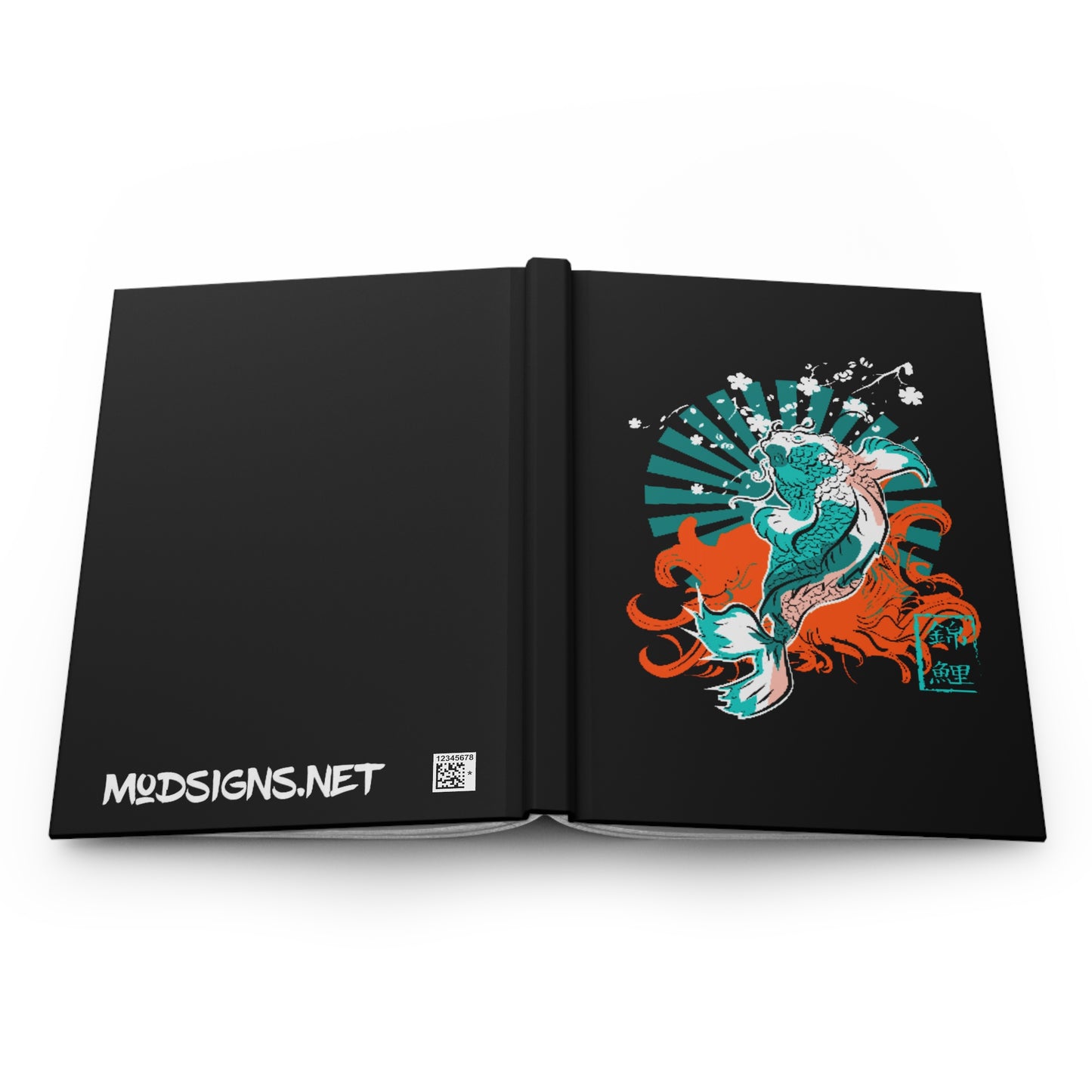 Koi Fish Hardcover Journal Matte